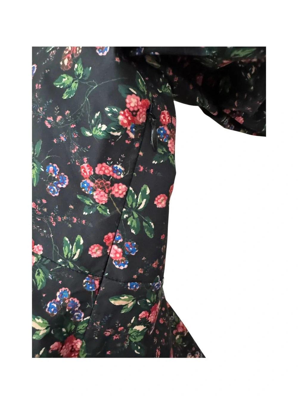HILL HOUSE | The Matilda Puff Sleeve Top in Multi Berry Taffeta, Size Large